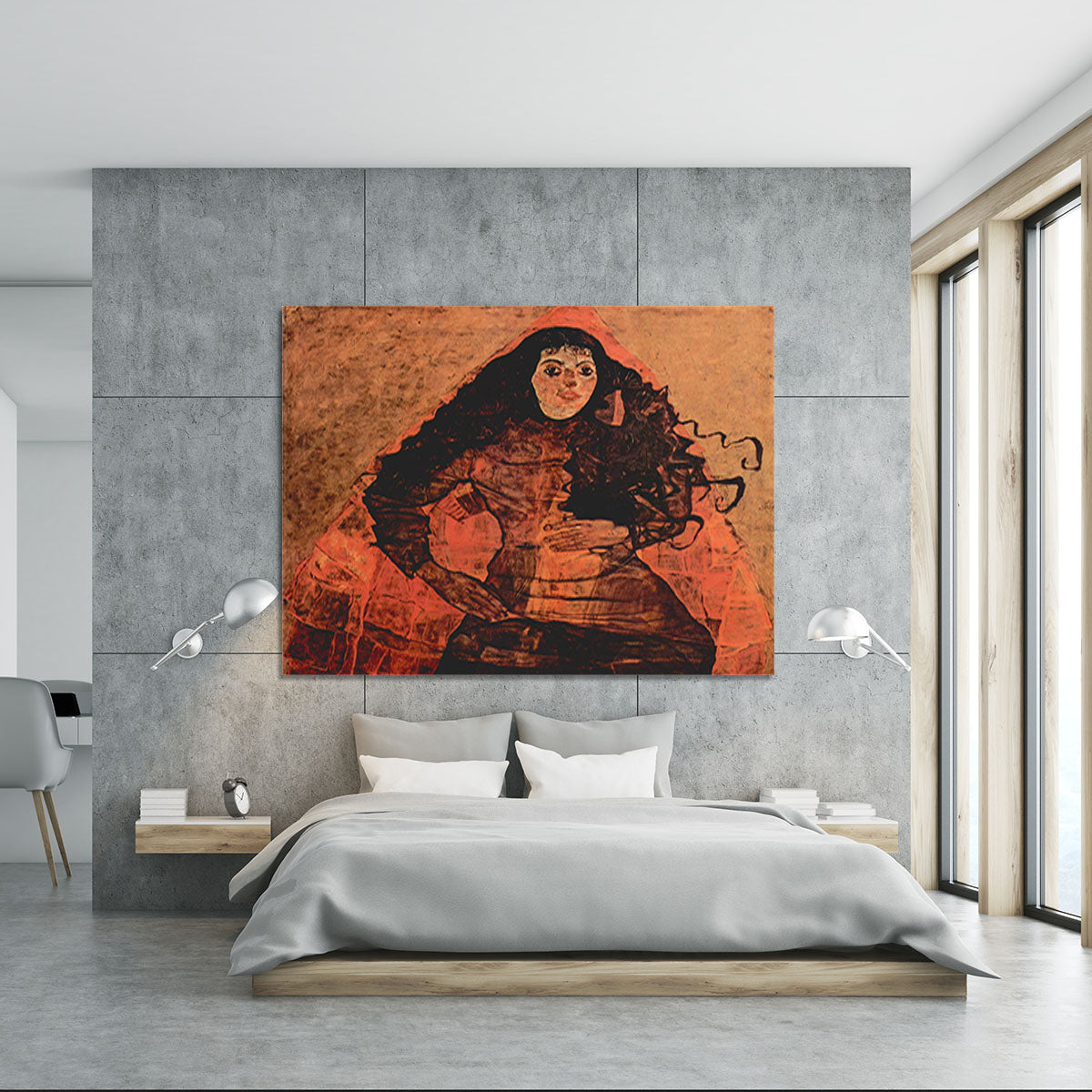 Portrait of Trude Engel by Egon Schiele Canvas Print or Poster - Canvas Art Rocks - 5