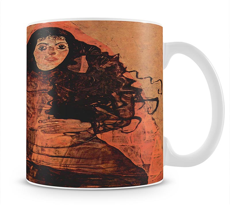 Portrait of Trude Engel by Egon Schiele Mug - Canvas Art Rocks - 1