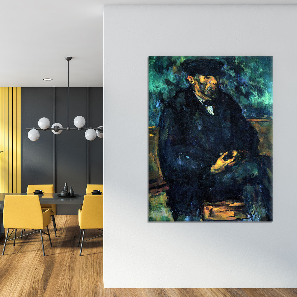 Portrait of Vallier by Cezanne Canvas Print or Poster - Canvas Art Rocks - 4