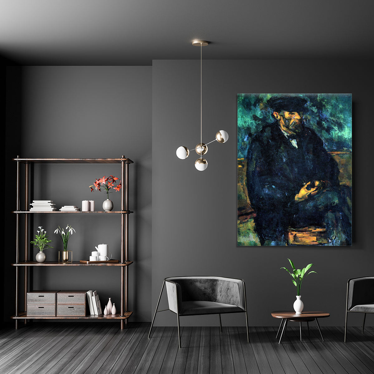 Portrait of Vallier by Cezanne Canvas Print or Poster - Canvas Art Rocks - 5