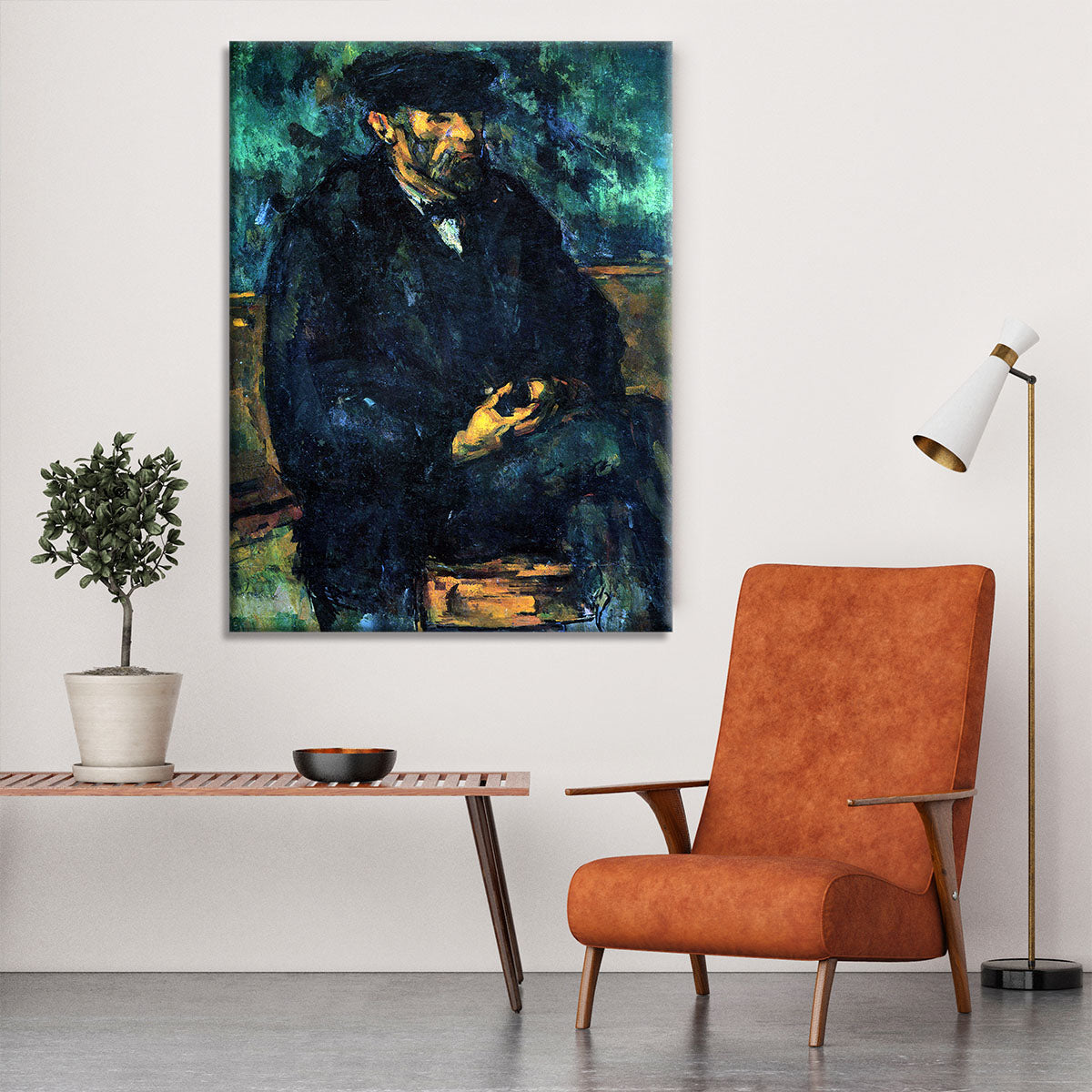 Portrait of Vallier by Cezanne Canvas Print or Poster - Canvas Art Rocks - 6