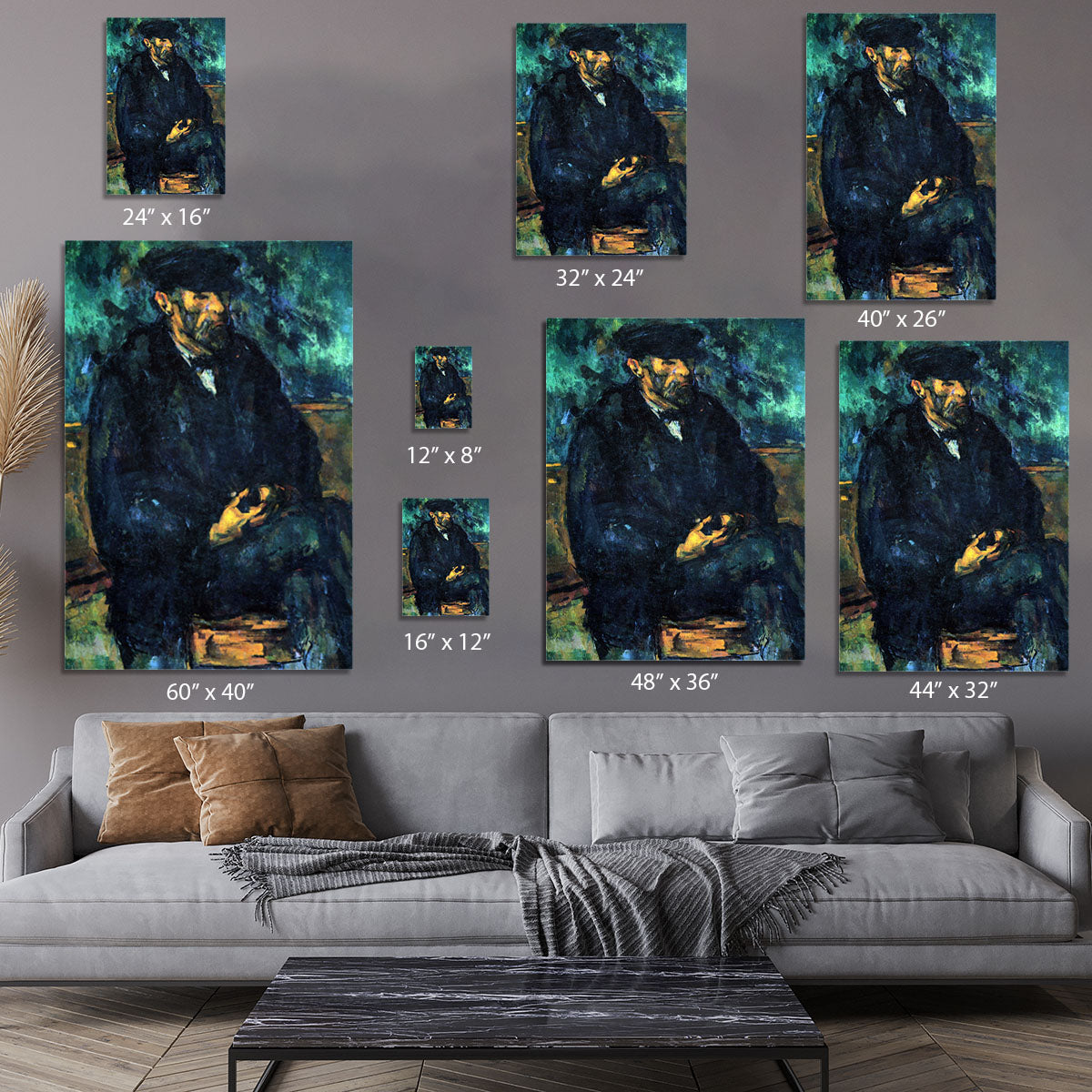 Portrait of Vallier by Cezanne Canvas Print or Poster - Canvas Art Rocks - 7