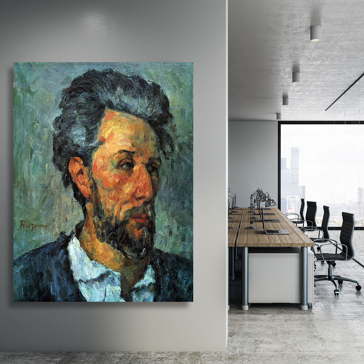 Portrait of Victor Chocquet by Cezanne Canvas Print or Poster - Canvas Art Rocks - 3