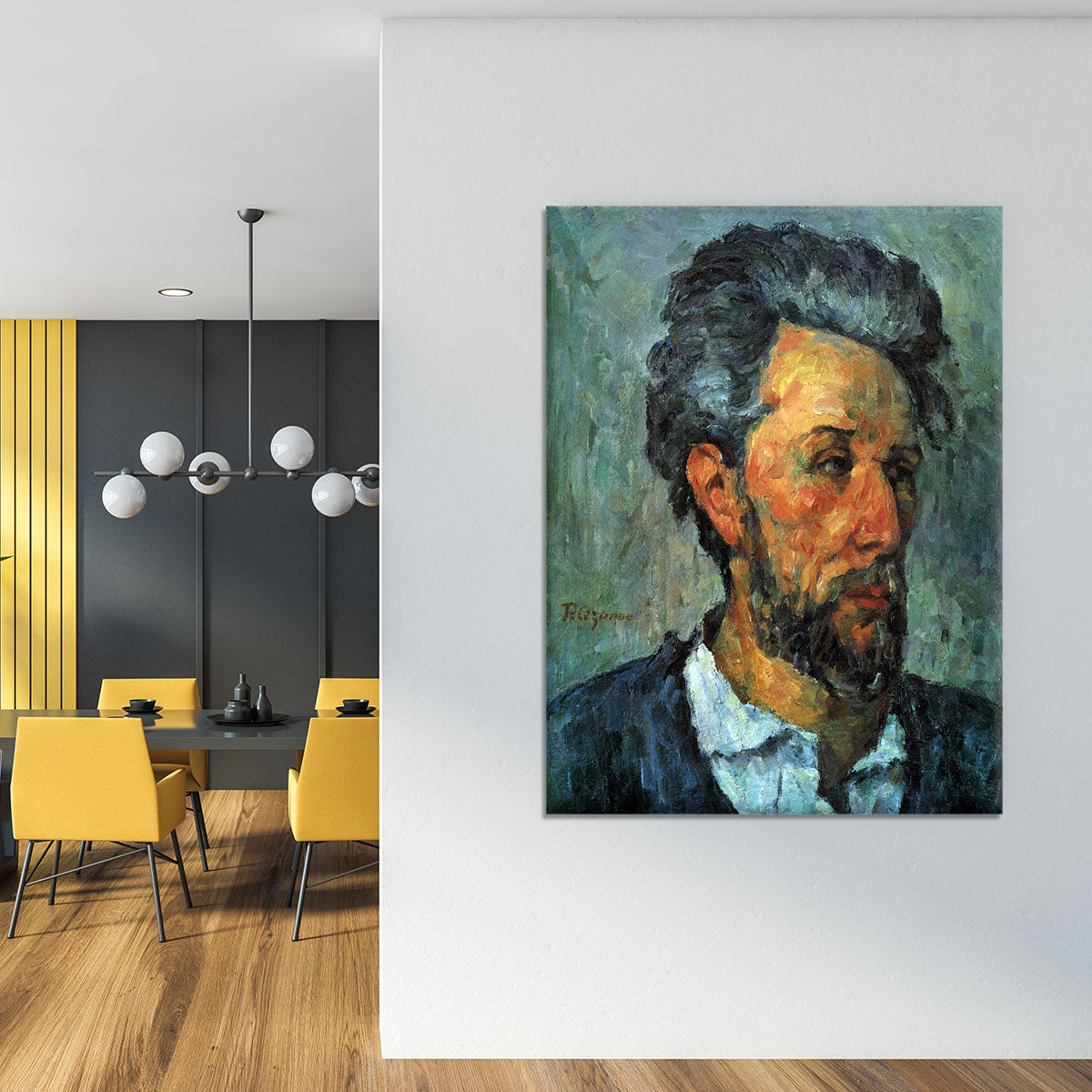 Portrait of Victor Chocquet by Cezanne Canvas Print or Poster - Canvas Art Rocks - 4