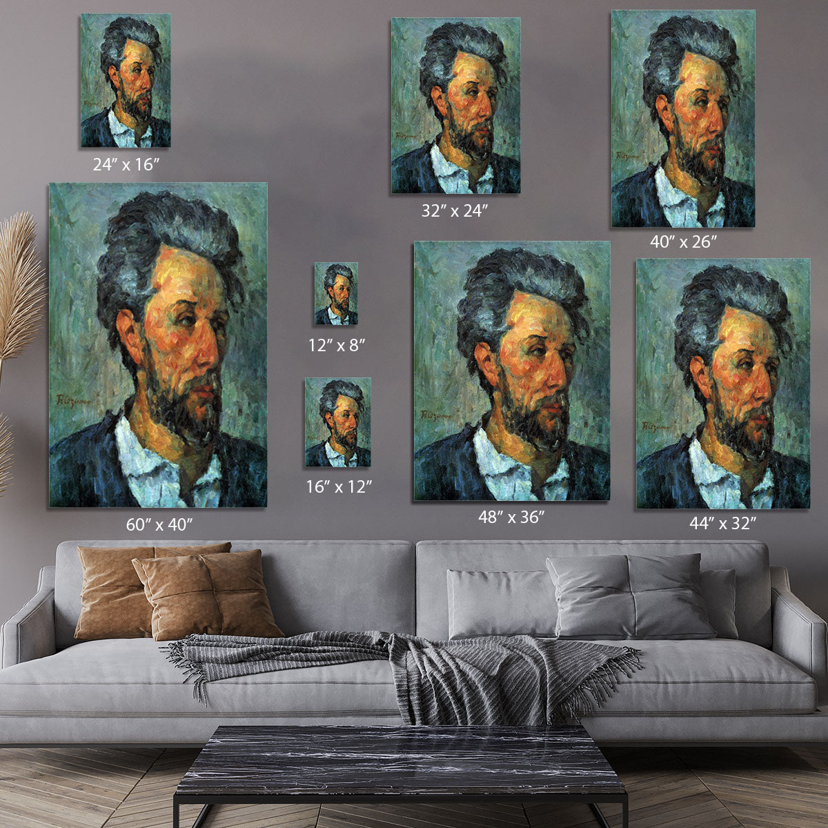 Portrait of Victor Chocquet by Cezanne Canvas Print or Poster - Canvas Art Rocks - 7