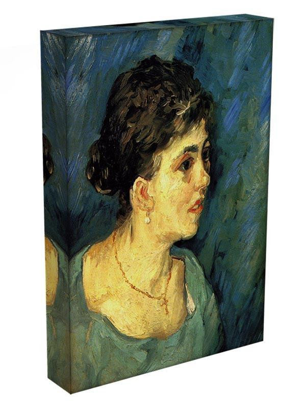 Portrait of Woman in Blue by Van Gogh Canvas Print & Poster - Canvas Art Rocks - 3