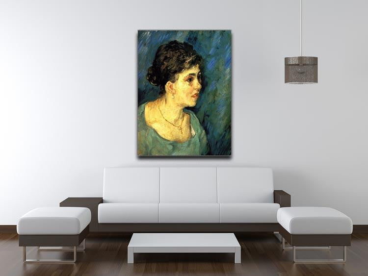 Portrait of Woman in Blue by Van Gogh Canvas Print & Poster - Canvas Art Rocks - 4