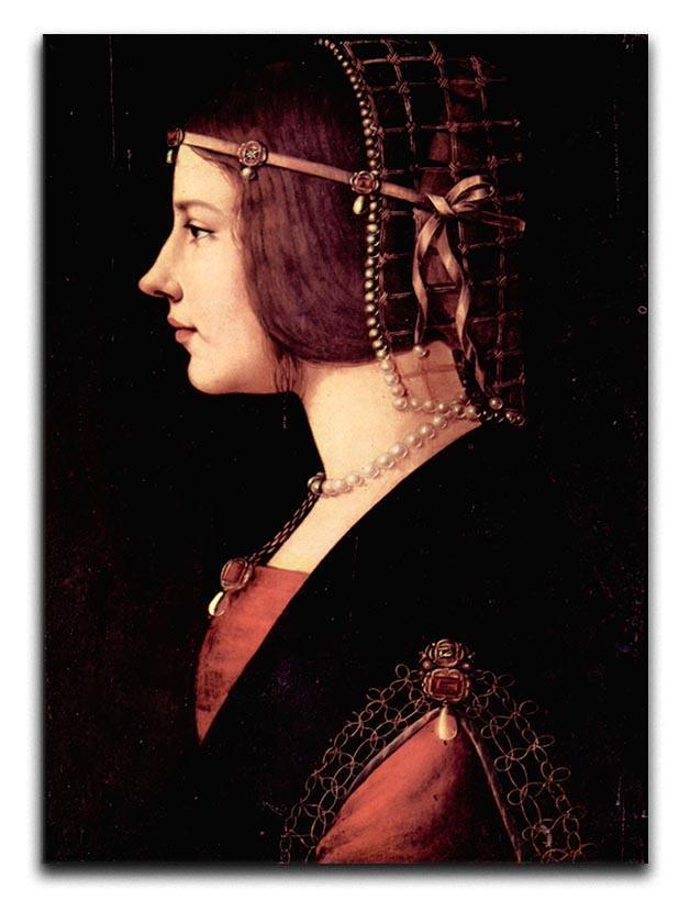Portrait of a Lady Beatrice d Este by Da Vinci Canvas Print & Poster  - Canvas Art Rocks - 1