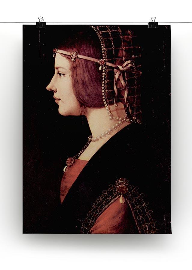 Portrait of a Lady Beatrice d Este by Da Vinci Canvas Print & Poster - Canvas Art Rocks - 2