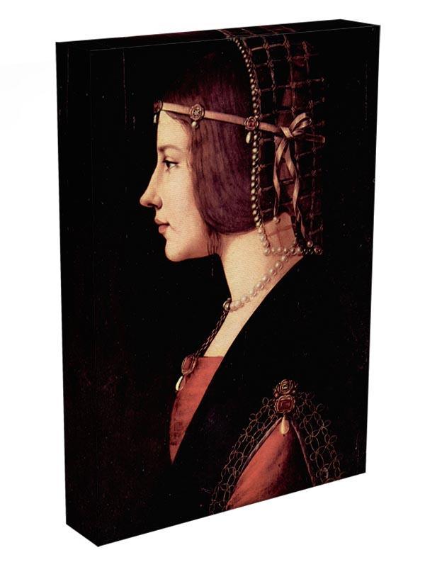 Portrait of a Lady Beatrice d Este by Da Vinci Canvas Print & Poster - Canvas Art Rocks - 3
