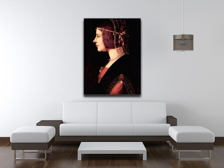 Portrait of a Lady Beatrice d Este by Da Vinci Canvas Print & Poster - Canvas Art Rocks - 4