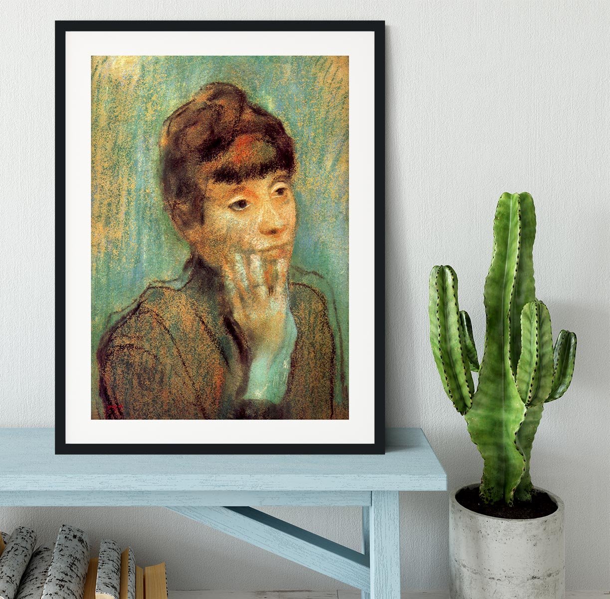 Portrait of a Lady by Degas Framed Print - Canvas Art Rocks - 1