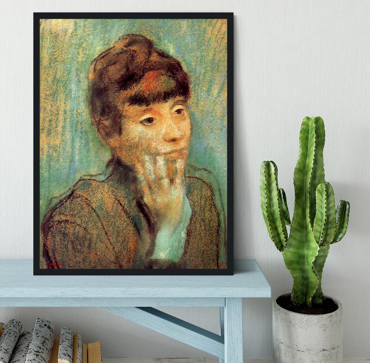 Portrait of a Lady by Degas Framed Print - Canvas Art Rocks - 2