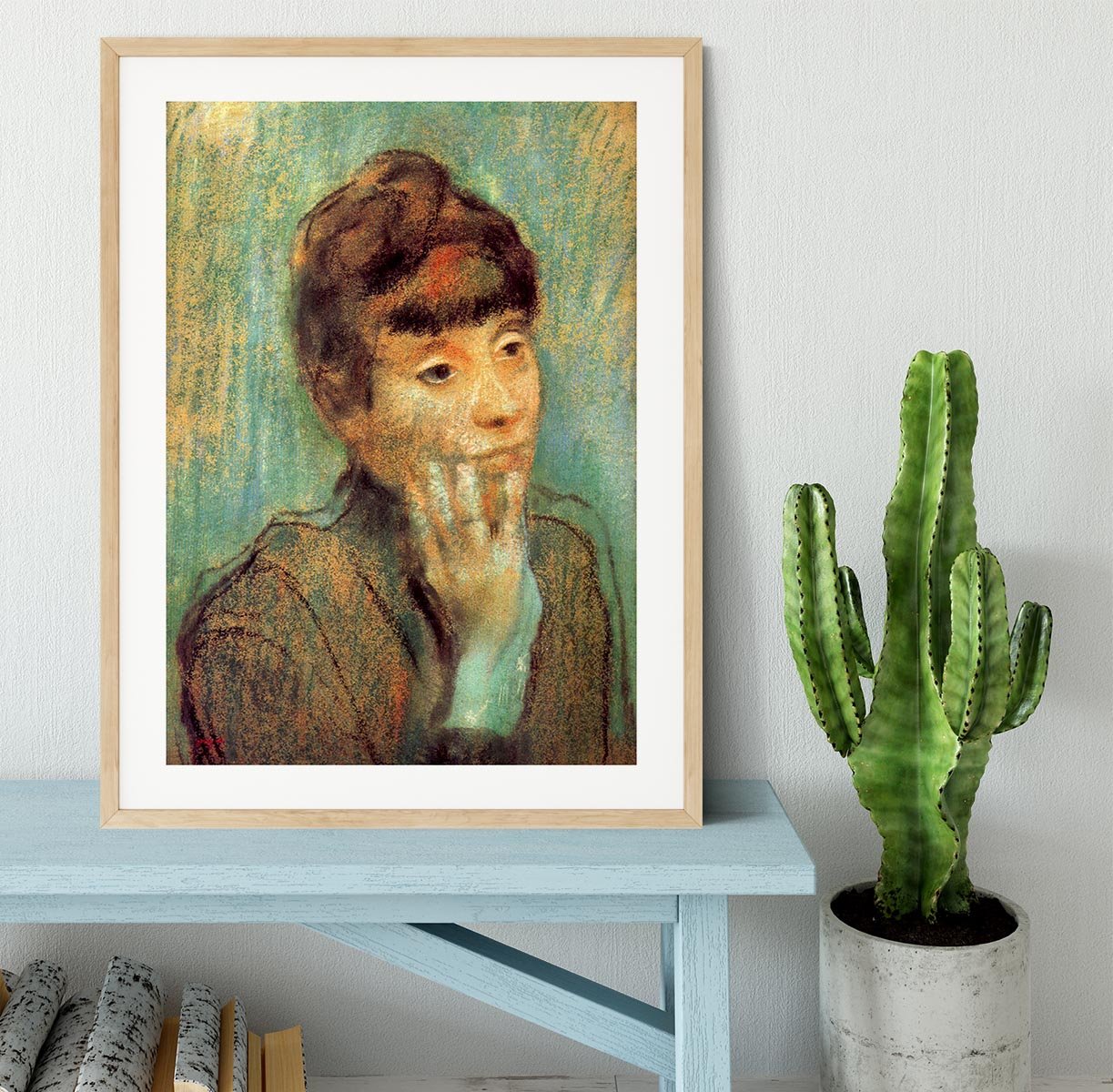 Portrait of a Lady by Degas Framed Print - Canvas Art Rocks - 3