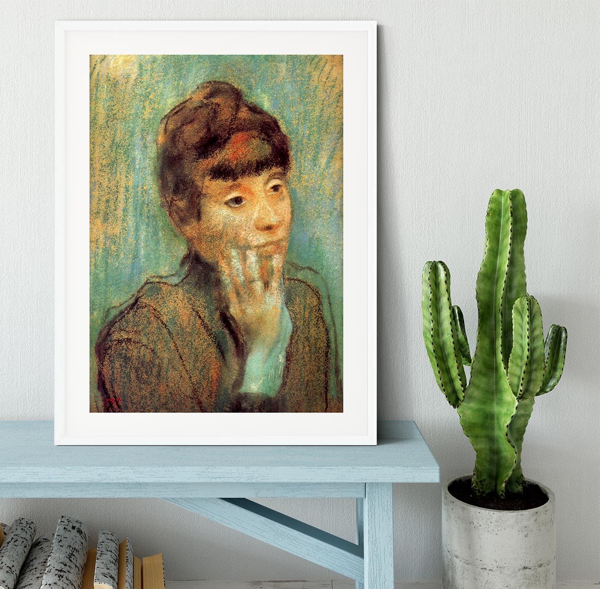 Portrait of a Lady by Degas Framed Print - Canvas Art Rocks - 5