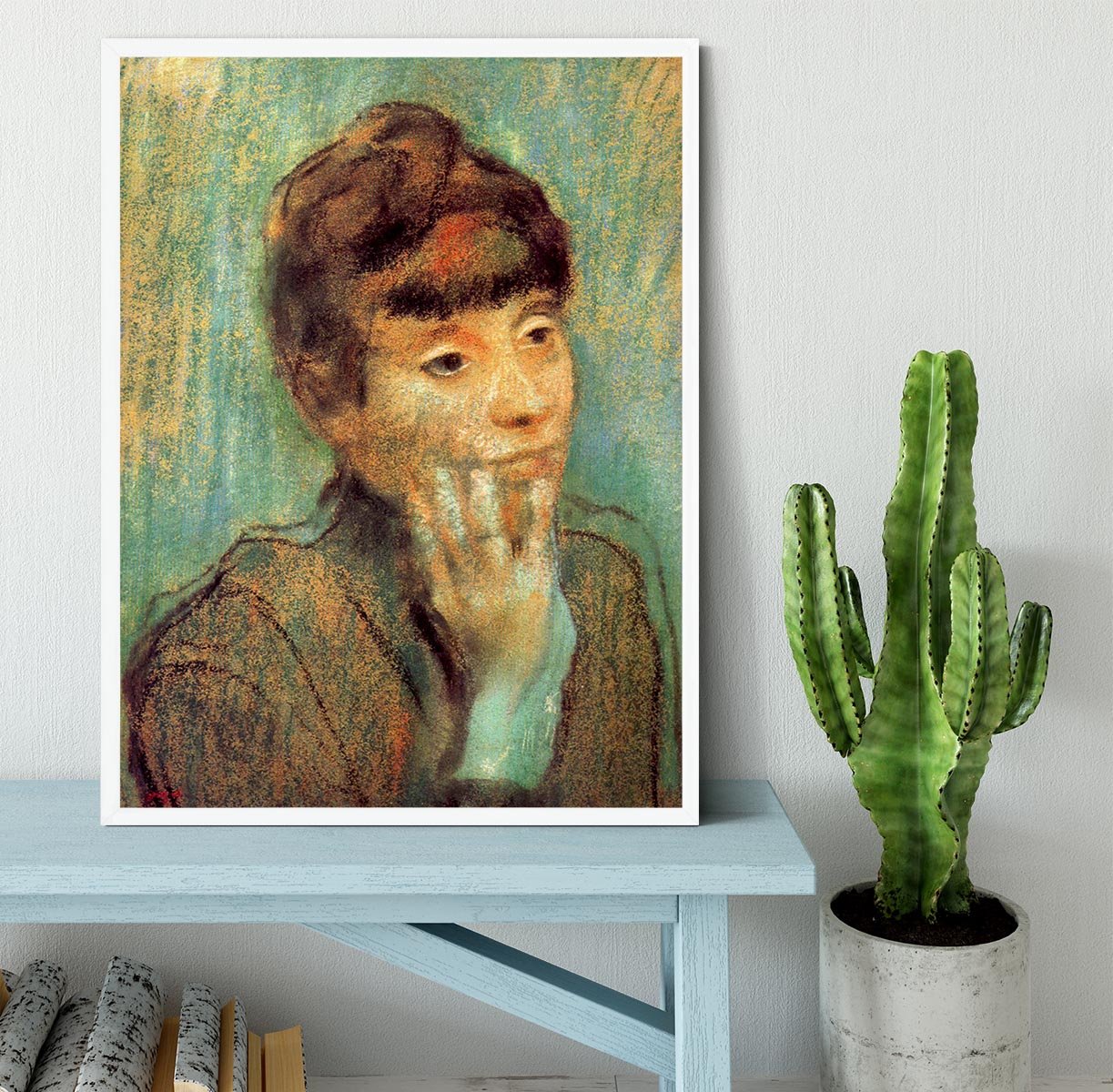 Portrait of a Lady by Degas Framed Print - Canvas Art Rocks -6