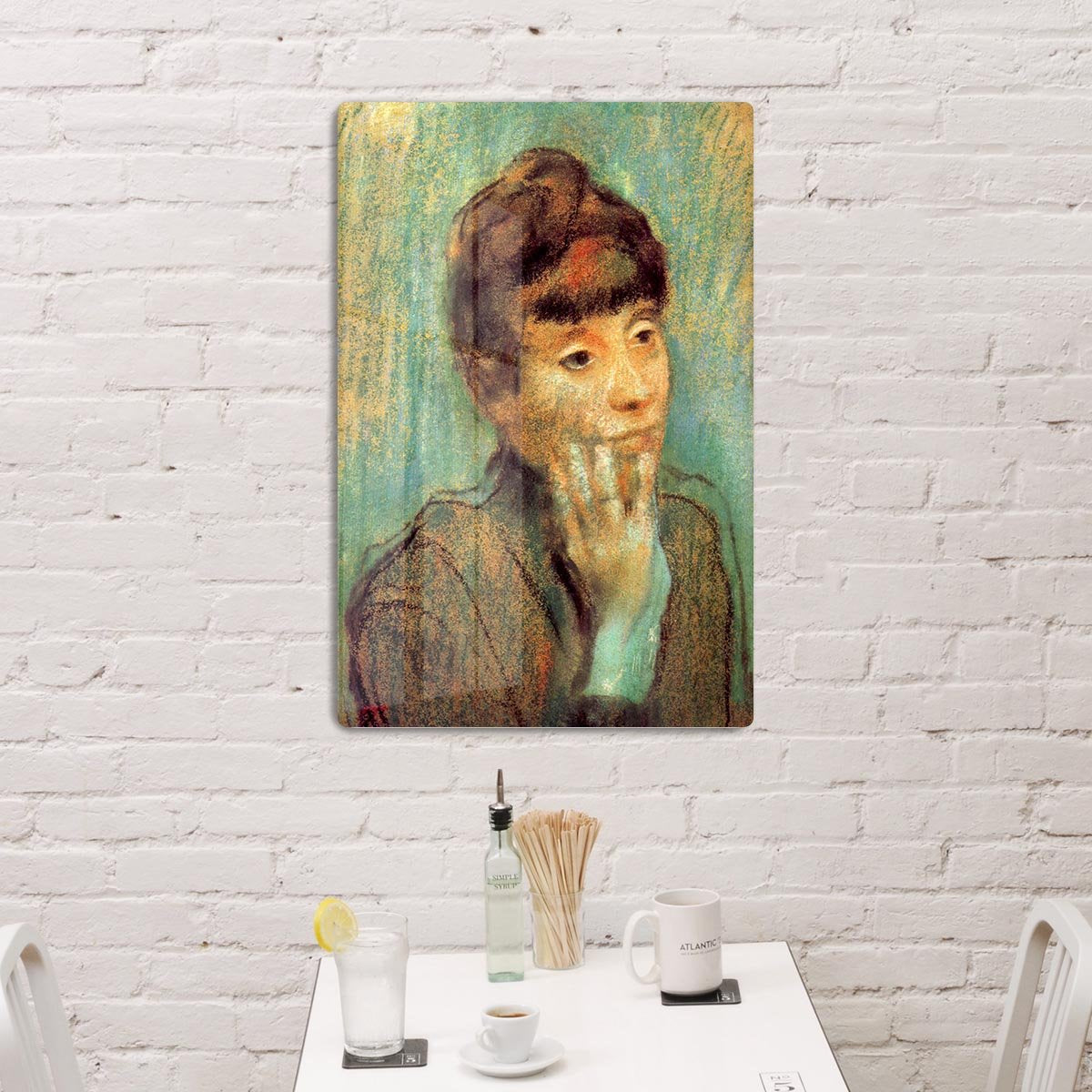 Portrait of a Lady by Degas HD Metal Print - Canvas Art Rocks - 3