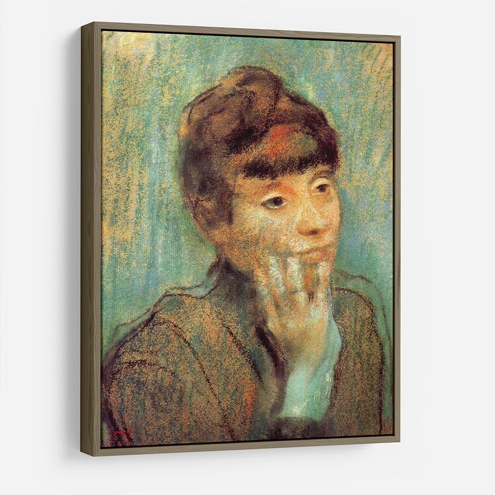 Portrait of a Lady by Degas HD Metal Print - Canvas Art Rocks - 10