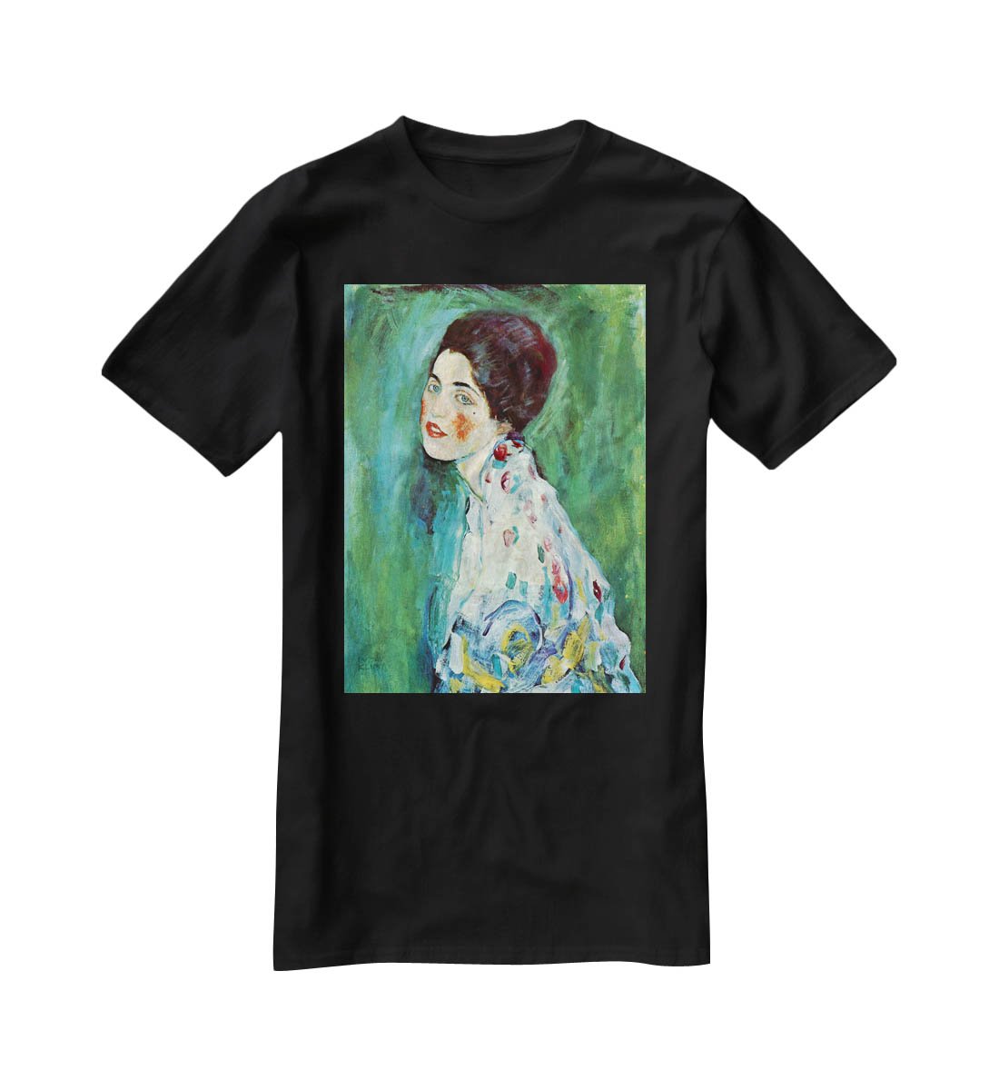 Portrait of a Lady by Klimt T-Shirt - Canvas Art Rocks - 1