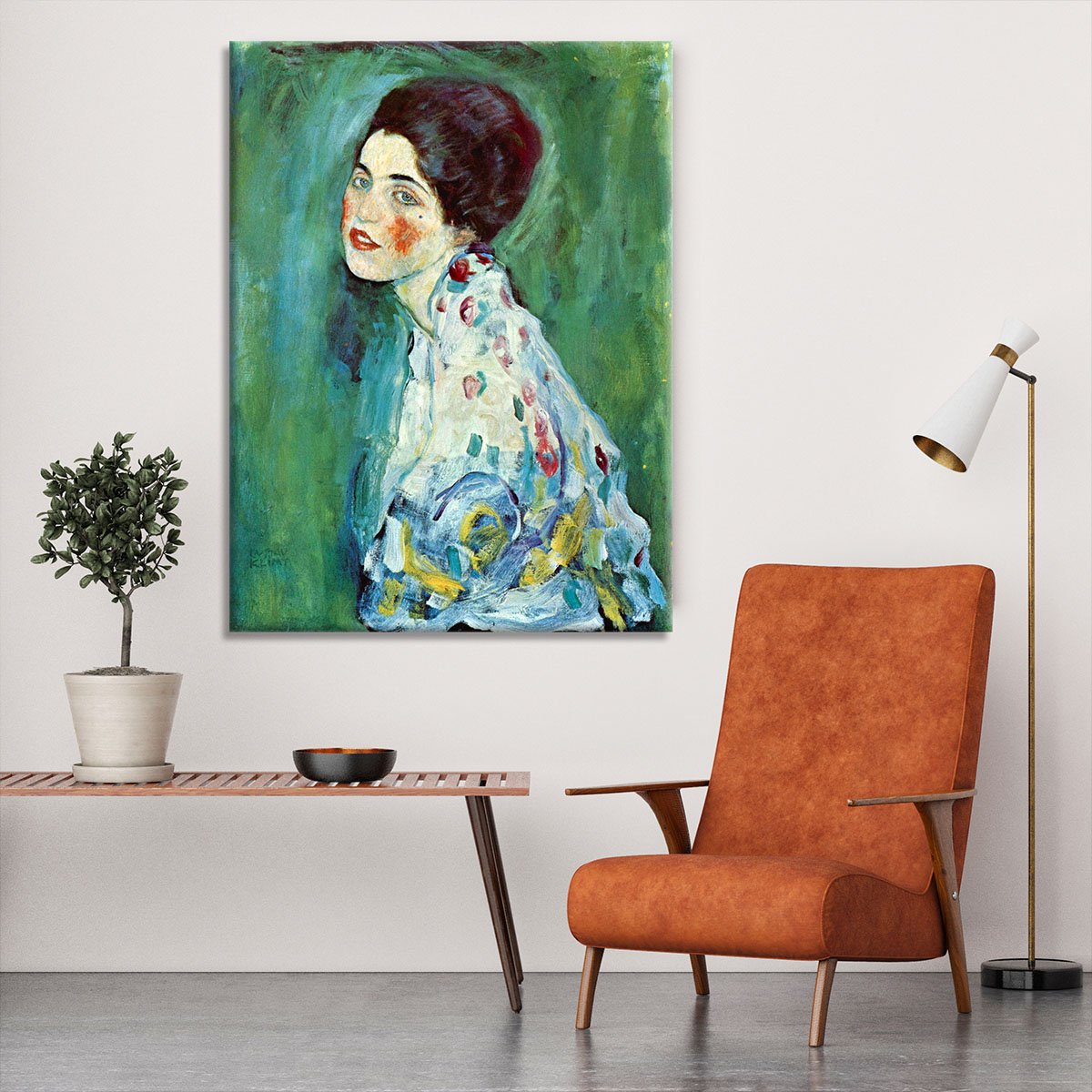 Portrait of a Lady by Klimt Canvas Print or Poster