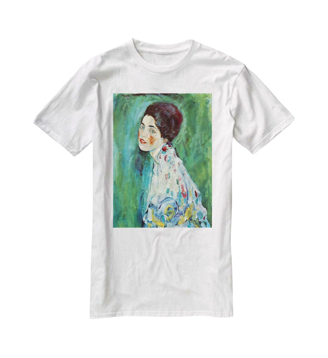 Portrait of a Lady by Klimt T-Shirt - Canvas Art Rocks - 5