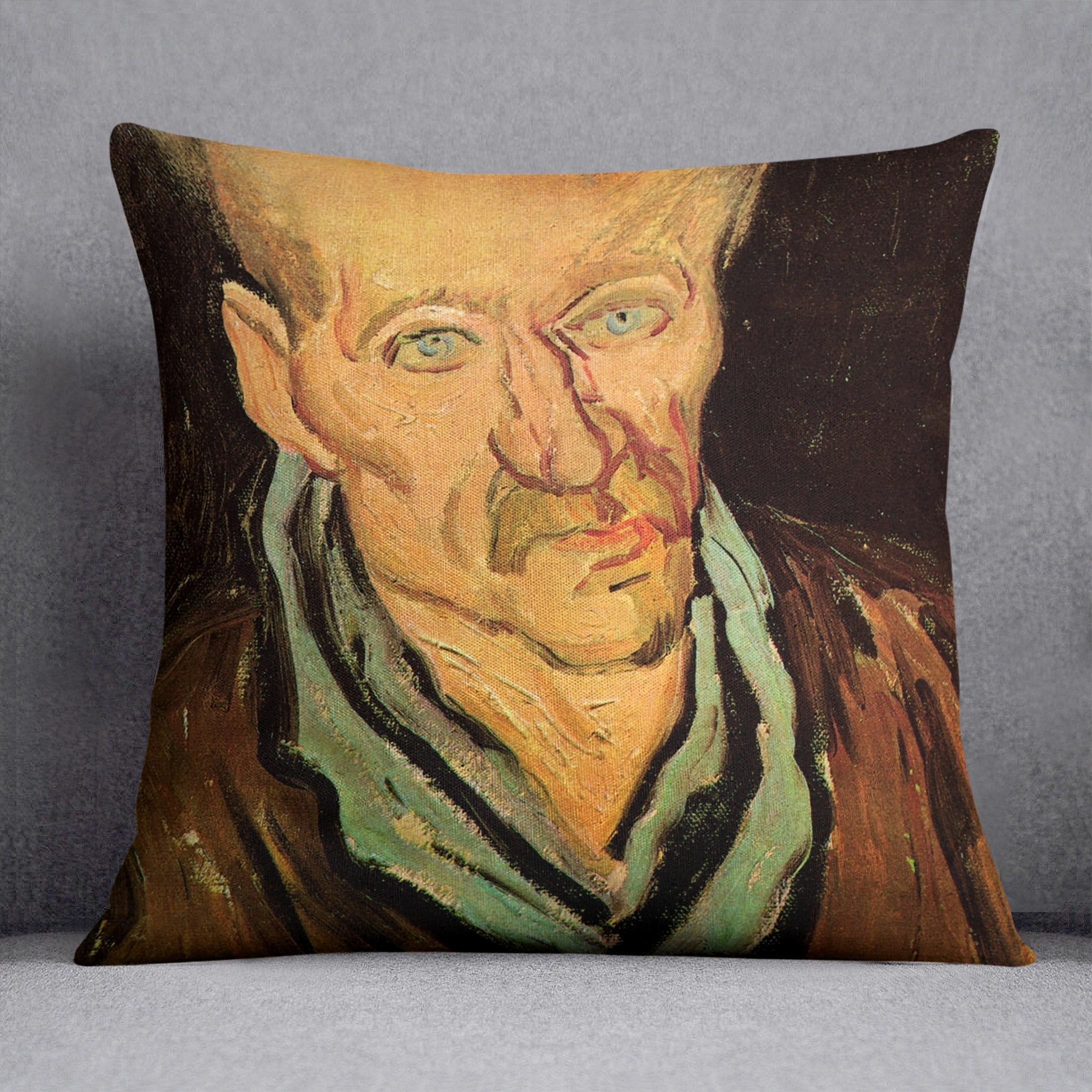 Portrait of a Patient in Saint-Paul Hospital by Van Gogh Throw Pillow
