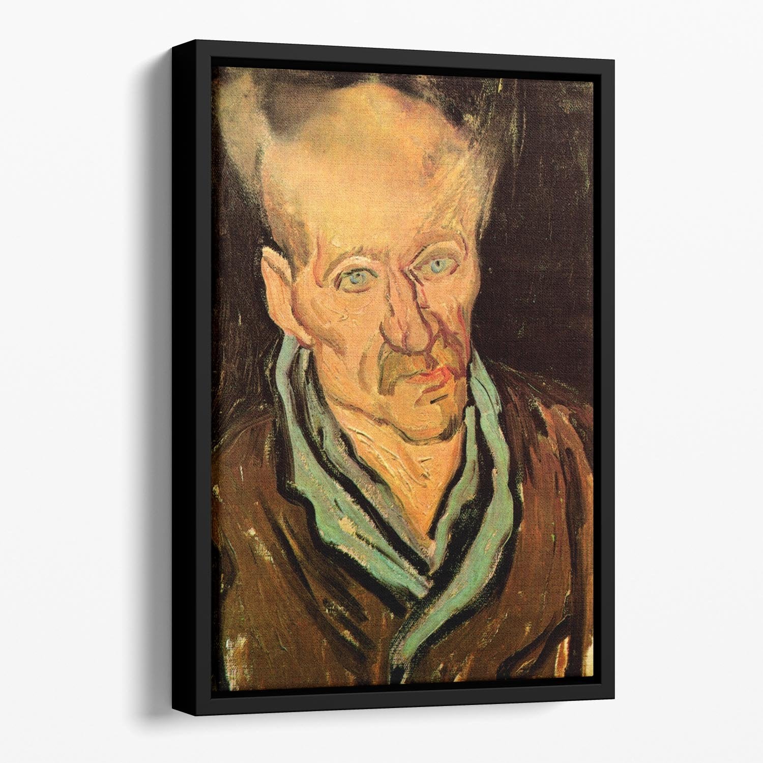 Portrait of a Patient in Saint-Paul Hospital by Van Gogh Floating Framed Canvas