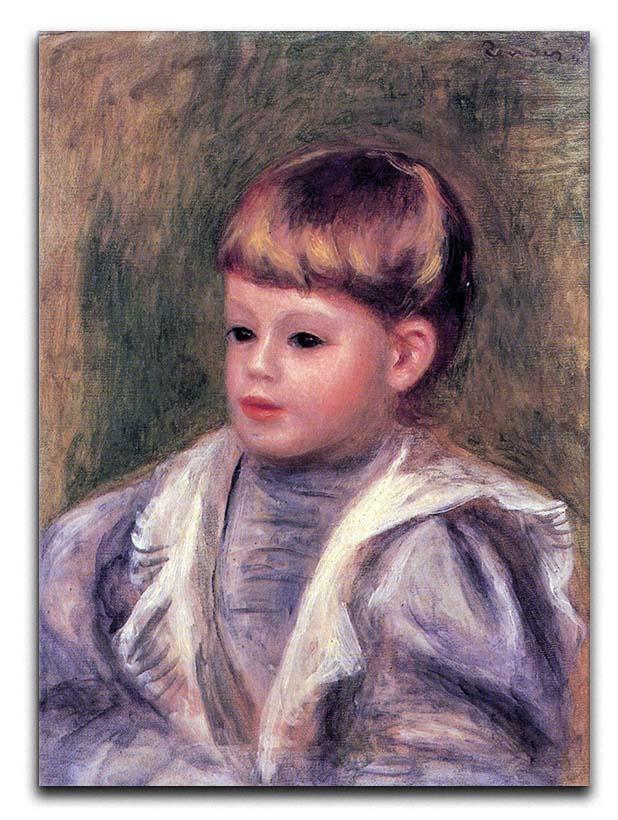 Portrait of a child Philippe Gangnat by Renoir Canvas Print or Poster  - Canvas Art Rocks - 1