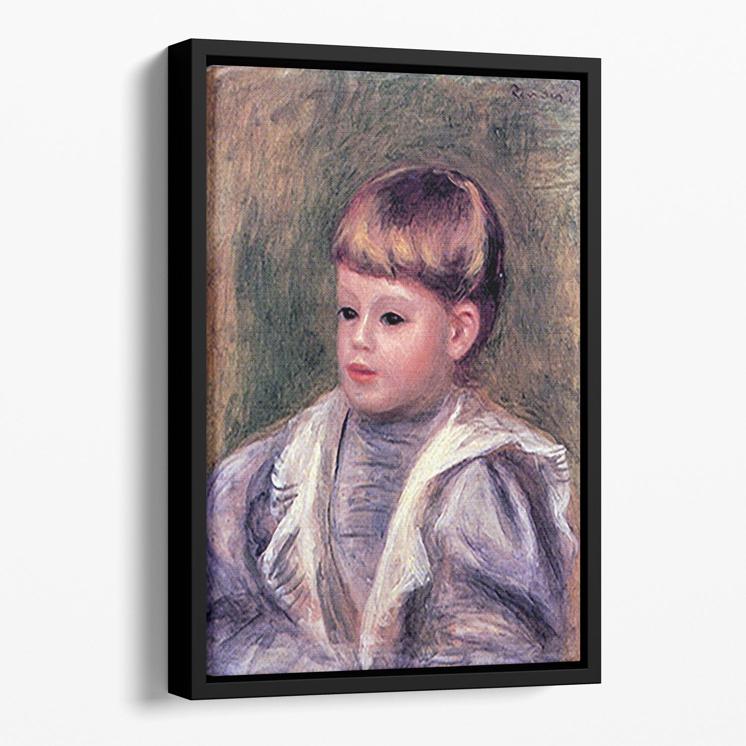 Portrait of a child Philippe Gangnat by Renoir Floating Framed Canvas