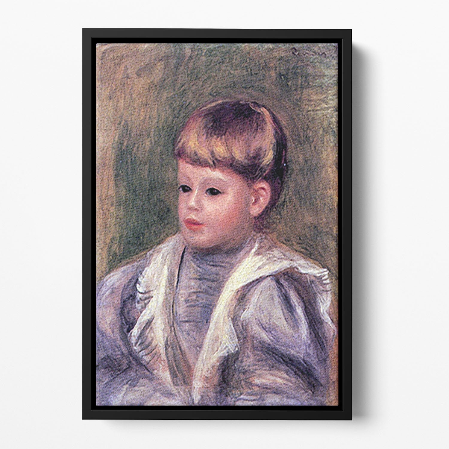 Portrait of a child Philippe Gangnat by Renoir Floating Framed Canvas