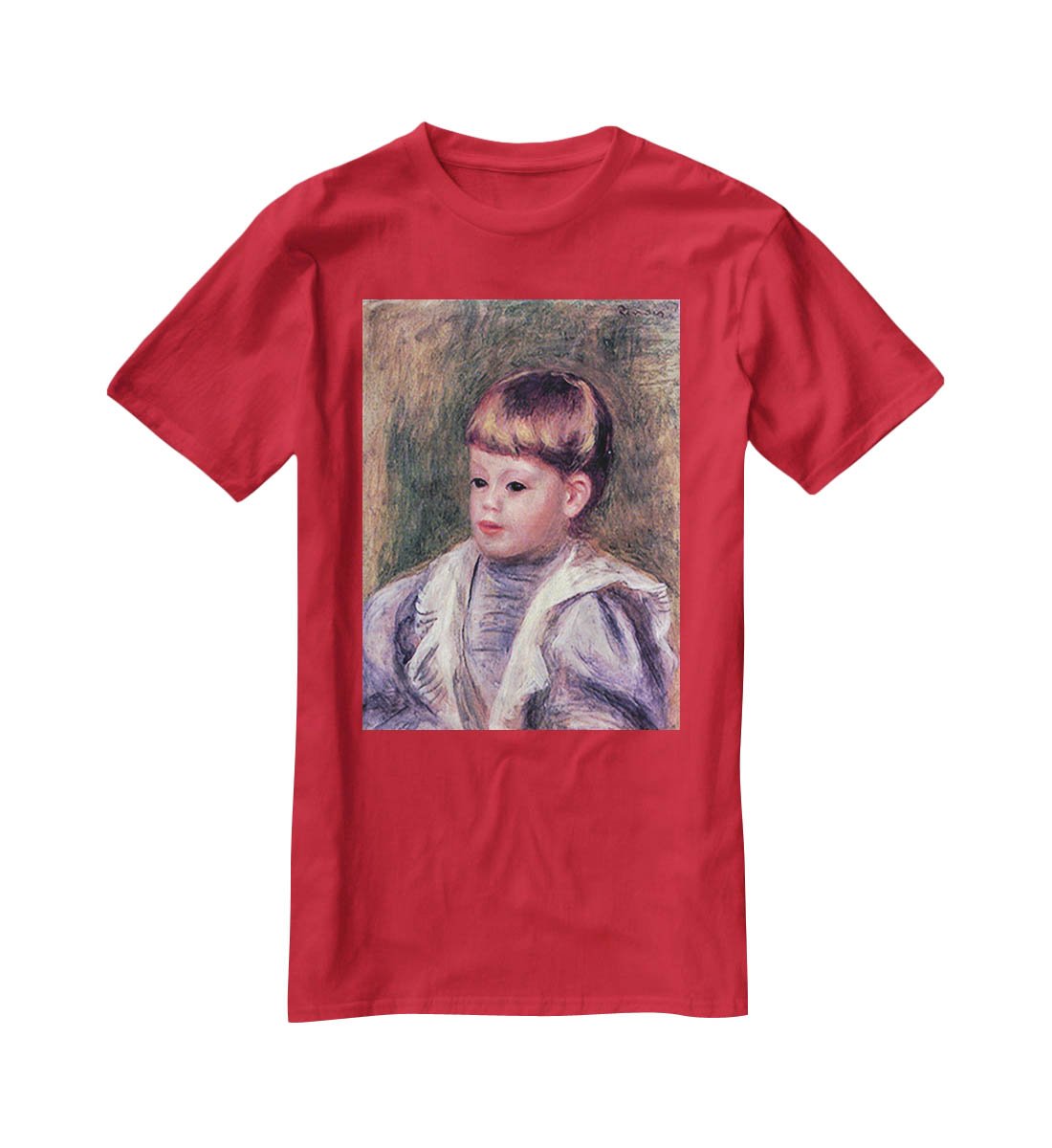 Portrait of a child Philippe Gangnat by Renoir T-Shirt - Canvas Art Rocks - 4
