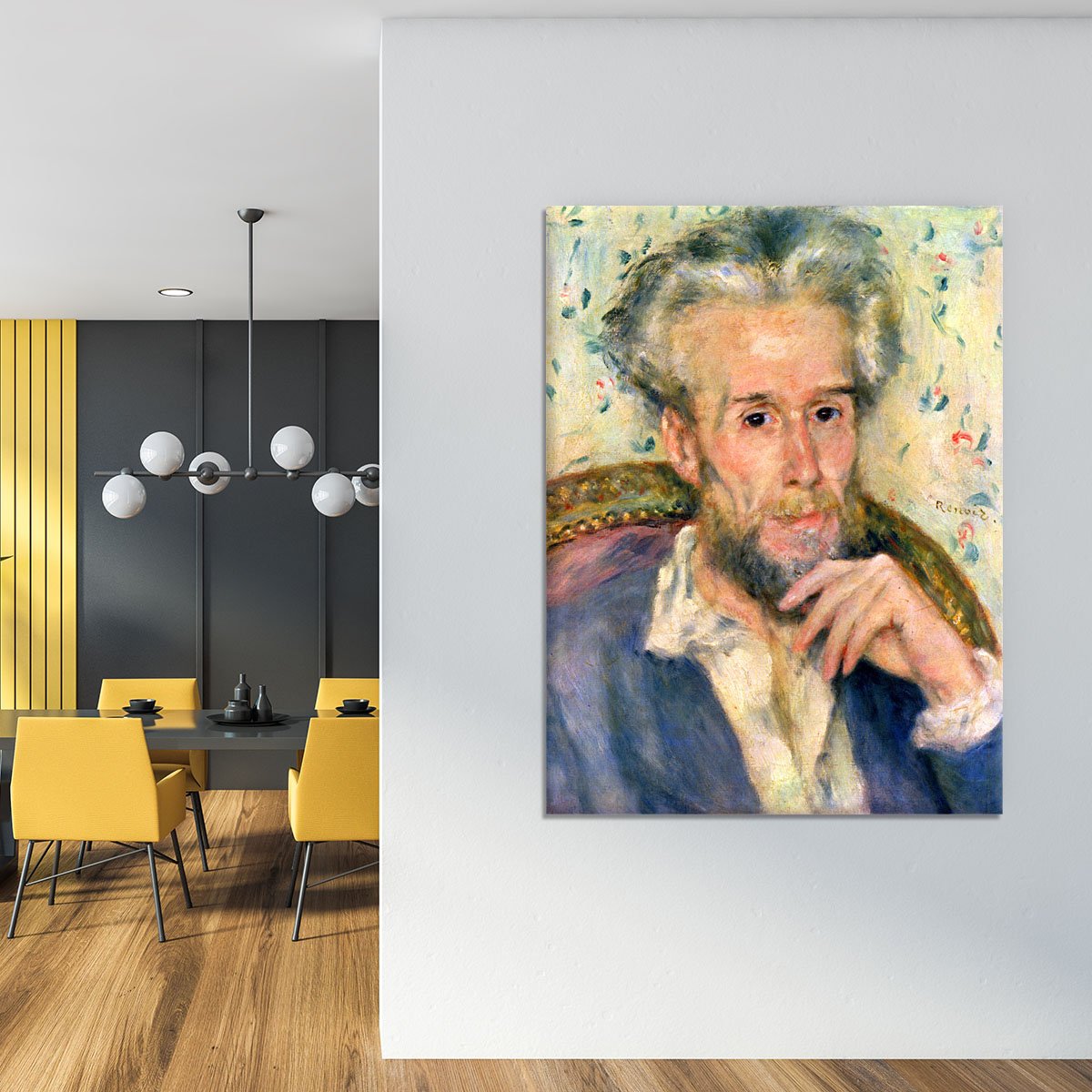 Portrait of a man by Renoir Canvas Print or Poster