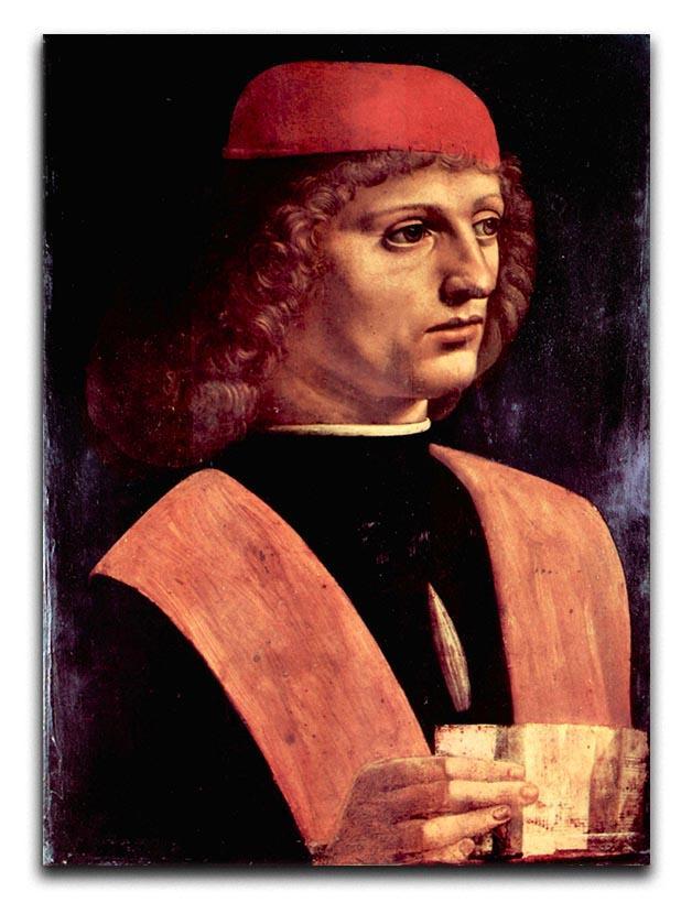 Portrait of a musician by Da Vinci Canvas Print & Poster  - Canvas Art Rocks - 1
