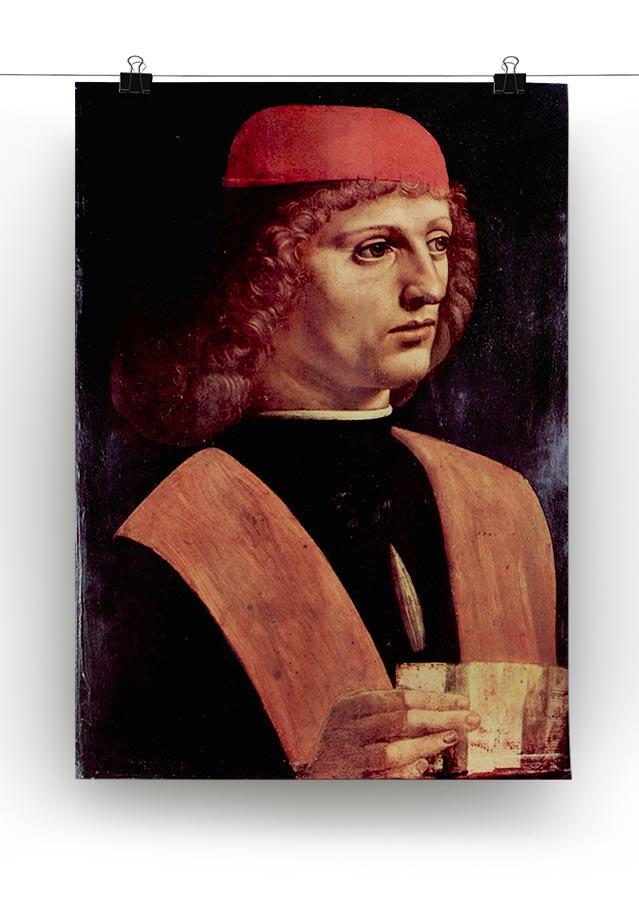 Portrait of a musician by Da Vinci Canvas Print & Poster - Canvas Art Rocks - 2