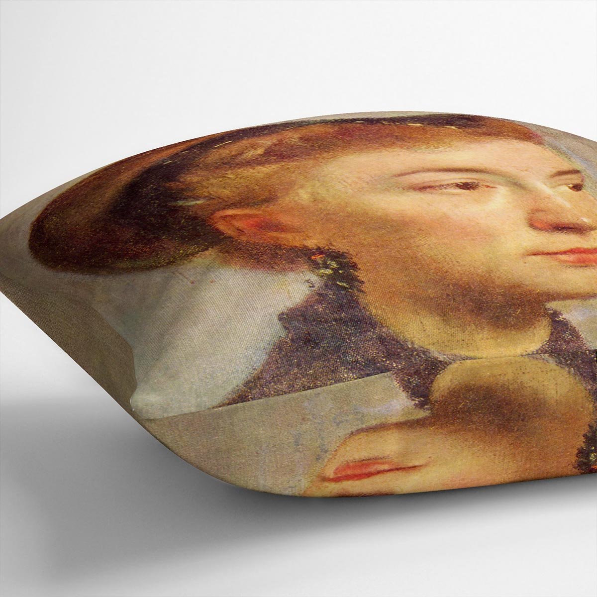Portrait of a young Lady by Degas Cushion