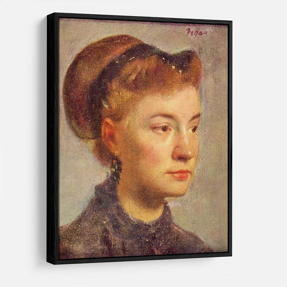 Portrait of a young Lady by Degas HD Metal Print - Canvas Art Rocks - 6