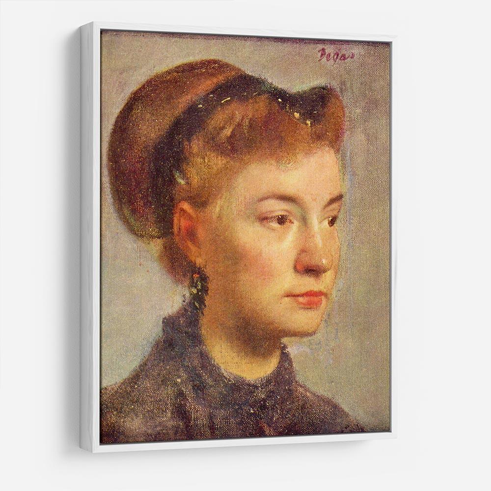 Portrait of a young Lady by Degas HD Metal Print - Canvas Art Rocks - 7