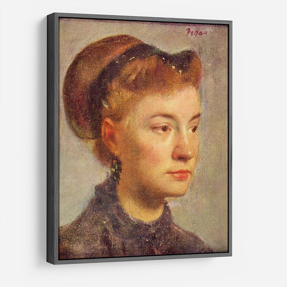 Portrait of a young Lady by Degas HD Metal Print - Canvas Art Rocks - 9