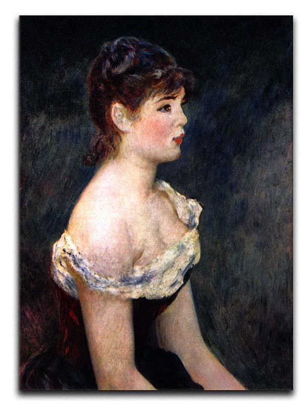 Portrait of a young girl by Renoir Canvas Print or Poster  - Canvas Art Rocks - 1