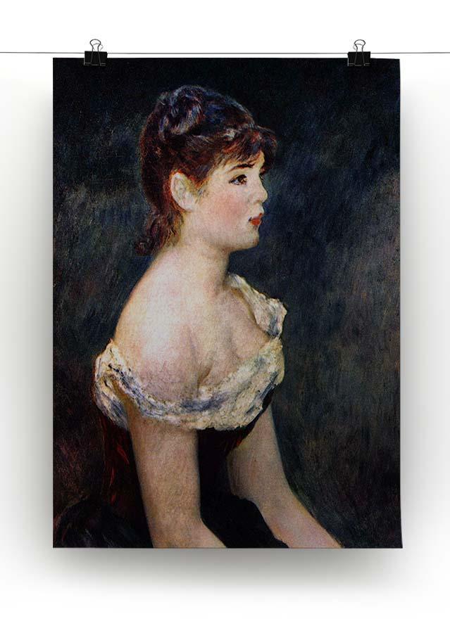 Portrait of a young girl by Renoir Canvas Print or Poster - Canvas Art Rocks - 2