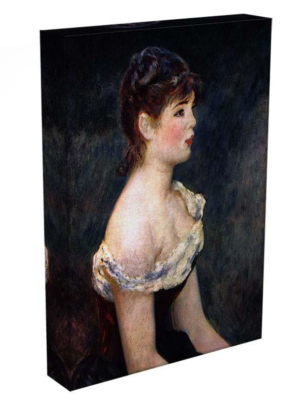 Portrait of a young girl by Renoir Canvas Print or Poster - Canvas Art Rocks - 3