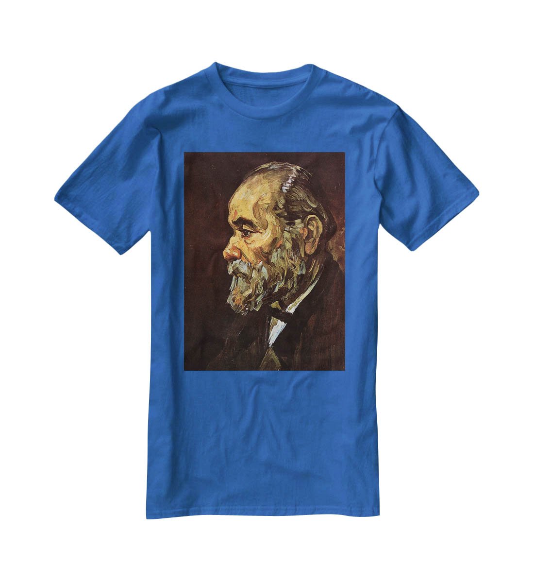 Portrait of an Old Man with Beard by Van Gogh T-Shirt - Canvas Art Rocks - 2