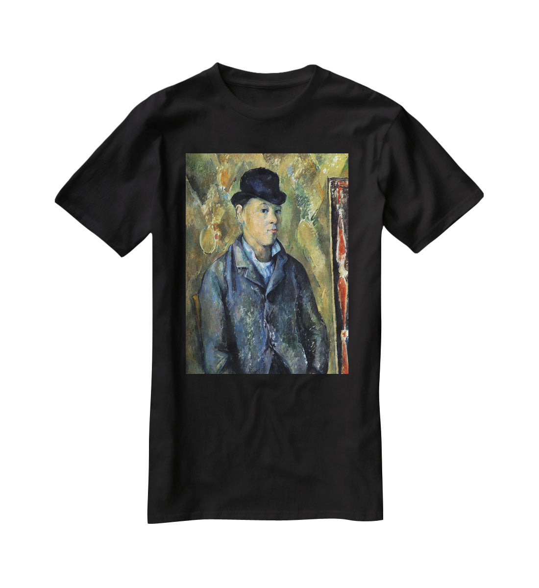 Portrait of his son Paul CÇzanne by Cezanne T-Shirt - Canvas Art Rocks - 1