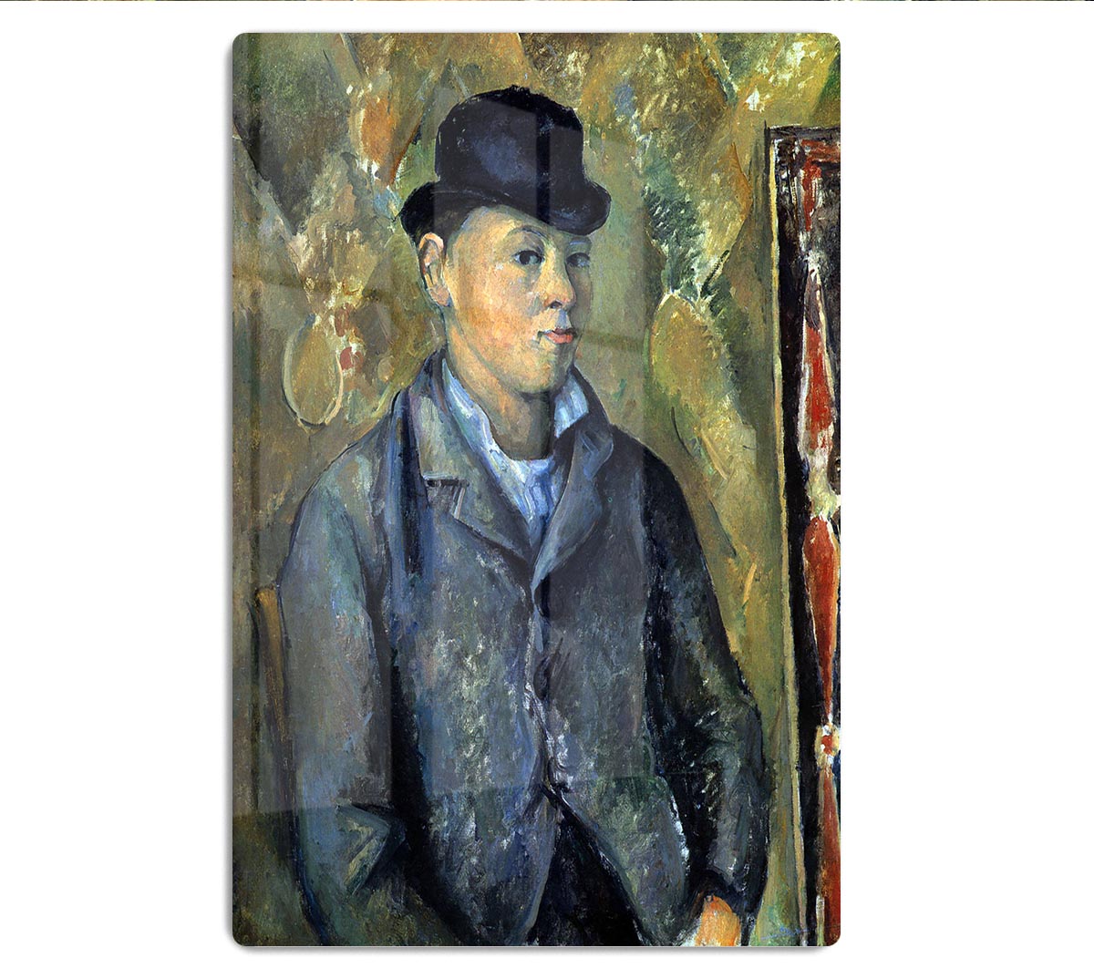 Portrait of his son Paul CÇzanne by Cezanne Acrylic Block - Canvas Art Rocks - 1