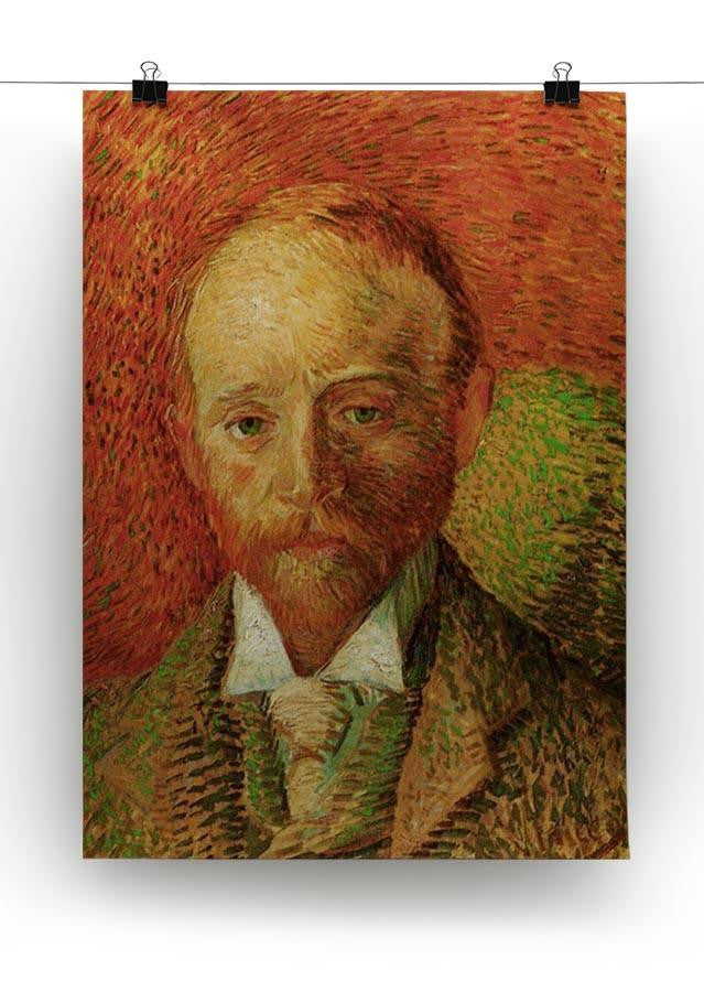 Portrait of the Art Dealer Alexander Reid by Van Gogh Canvas Print & Poster - Canvas Art Rocks - 2