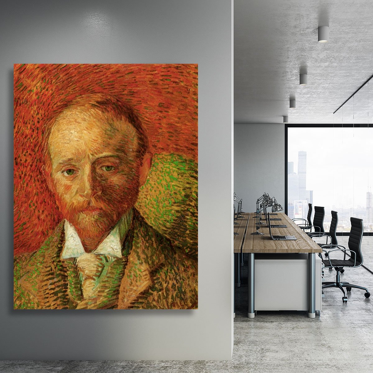 Portrait of the Art Dealer Alexander Reid by Van Gogh Canvas Print or Poster