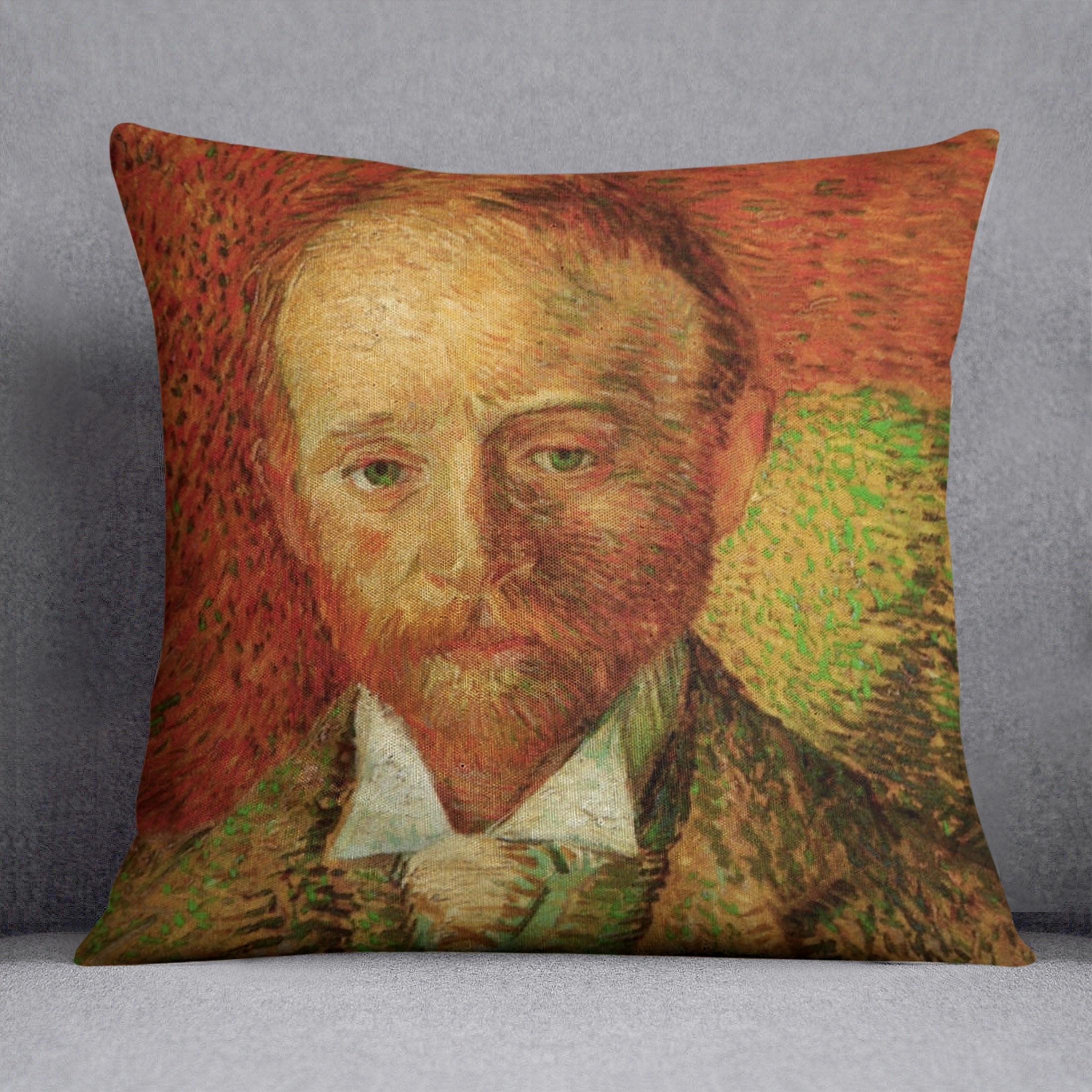 Portrait of the Art Dealer Alexander Reid by Van Gogh Throw Pillow