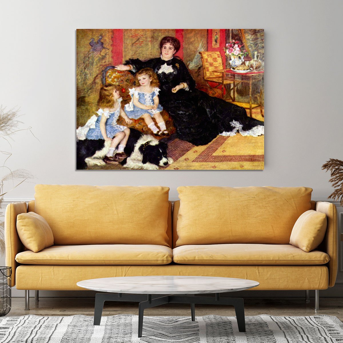 Portrait of the Mrs Charpentier and her children by Renoir Canvas Print or Poster