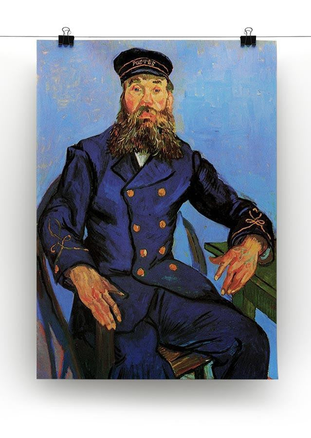 Portrait of the Postman Joseph Roulin by Van Gogh Canvas Print & Poster - Canvas Art Rocks - 2