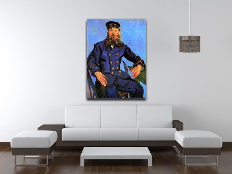 Portrait of the Postman Joseph Roulin by Van Gogh Canvas Print & Poster - Canvas Art Rocks - 4